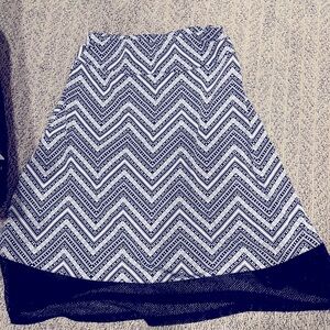 Black & white. Long  skirt.